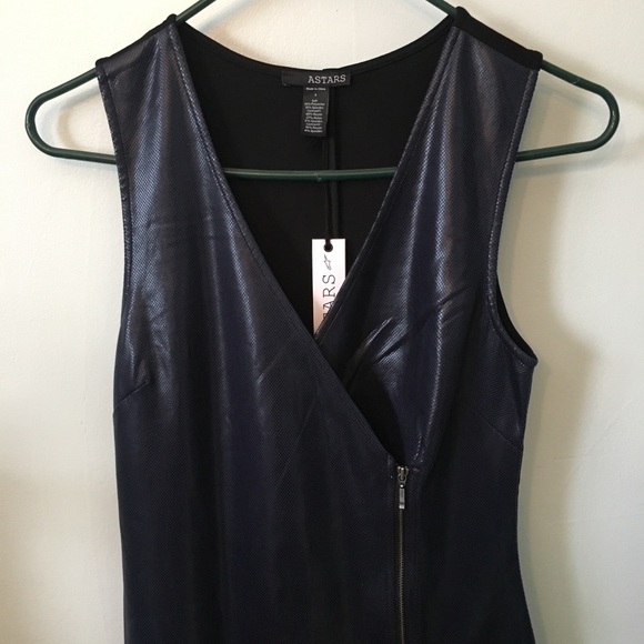 ASTARS vegan leather dress. - Picture 3 of 4